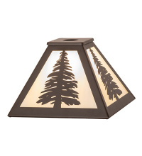 Meyda Blue 283844 - 8" Square Tall Pines Shade