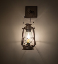 Meyda Blue 284246 - 7" Wide Miners Lantern Wall Sconce