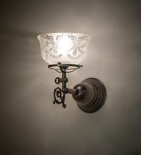 Meyda Blue 284313 - 7" Wide Revival Gas & Electric Wall Sconce