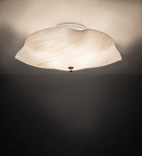 Meyda Blue 284320 - 16" Wide Atelier Swirl Glass Flushmount