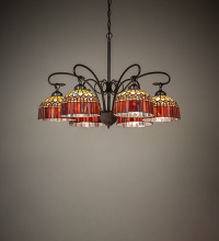 Meyda Blue 285499 - 31" Wide Tiffany Candice 6 Light Chandelier