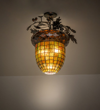 Meyda Blue 286346 - 19.5" Wide Oak Leaf & Acorn Flush Mount