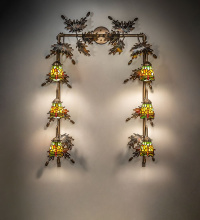 Meyda Blue 286819 - 30" Wide X 40" High Tiffany Hanging Head Dragonfly 6 Light Vanity Light