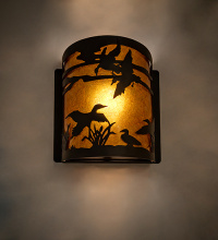 Meyda Blue 287736 - 8" Wide Ducks in Flight Left Wall Sconce