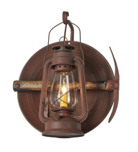 Meyda Blue 288050 - 16" Wide Miners Lantern Right Wall Sconce