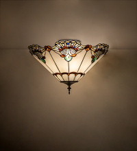 Meyda Blue 288127 - 20" Wide Shell with Jewels Flush Mount