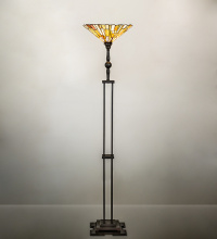 Meyda Blue 288228 - 71" High Delta Jadestone Torchiere