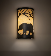 Meyda Blue 289106 - 11" Wide Bear at Dawn Wall Sconce