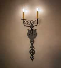 Meyda Blue 289652 - 11" Wide Merano 2 Light Wall Sconce