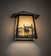 Meyda Blue 289749 - 9" Wide Stillwater Deer Creek Right Wall Sconce