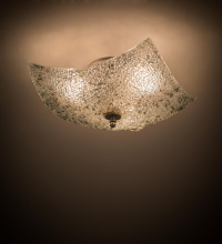 Meyda Blue 290103 - 16" Square Metro Fusion Moonscape Flush Mount