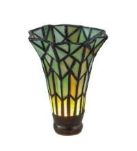 Meyda Blue 29042 - 4" Wide X 6" High Tiffany Pond Lily Green Shade