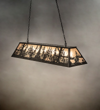 Meyda Blue 290489 - 72" Long Tall Pines Oblong Pendant