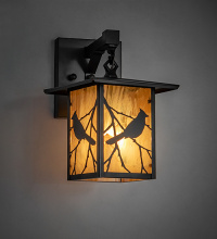 Meyda Blue 291167 - 7" Wide Seneca Song Bird Right Wall Sconce