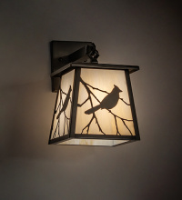 Meyda Blue 291168 - 7" Wide Stillwater Song Bird Wall Sconce