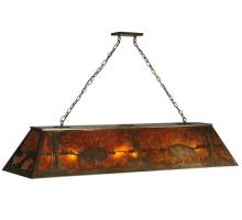 Meyda Blue 30332 - 60"L Buffalo at Lake Oblong Pendant