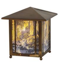 Meyda Blue 37476 - 13" High Maxfield Parrish The Glen Lantern Accent Lamp