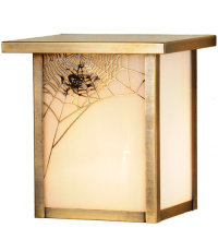 Meyda Blue 43343 - 8"W Hyde Park Spider Web Wall Sconce