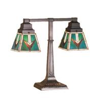 Meyda Blue 48200 - 20"H VALENCIA Mission 2 Arm Desk Lamp