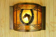 Meyda Blue 51502 - 12"W Horseshoe Wall Sconce