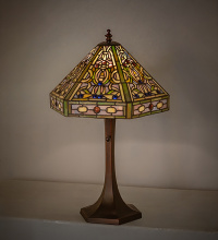 Meyda Blue 65655 - 19"H TIFFANY ELIZABETHAN TABLE LAMP.602