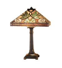 Meyda Blue 66522 - 23"H Mackintosh Rose Table Lamp