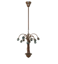 Meyda Blue 69485 - 18" Wide Bronze Lily Chandelier Hardware