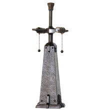 Meyda Blue 70966 - 23" High Mission Hammered 2 Light Table Base