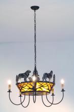 Meyda Blue 98408 - 32" Wide Big Dogs 5 Light Chandelier