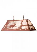 Meyda Blue 98815 - 48" Long Elk at Lake Oblong Pendant