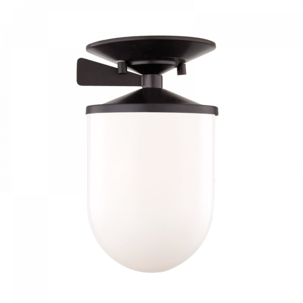 1 LIGHT SMALL SEMI FLUSH