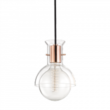 Mitzi H111701G-POC - 1 Light Pendant With Glass