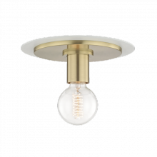 Mitzi H137501S-AGB/WH - 1 Light Small Flush Mount