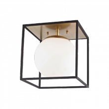 Mitzi H141501L-AGB/BK - Aira Flush Mount