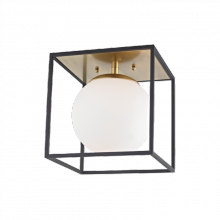 Mitzi H141501S-AGB/BK - Aira Flush Mount