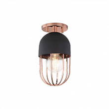 Mitzi H145601-POC/BK - 1 LIGHT FLUSH MOUNT