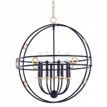 Mitzi H236708-GL/NVY - 8 LIGHT LARGE PENDANT