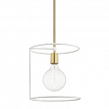 Mitzi H246701-AGB/WH - 1 Light Pendant
