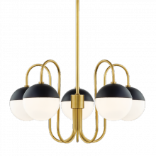 Mitzi H344805-AGB/BK - Renee Chandelier