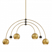 Mitzi H348806-AGB/BK - Willow Chandelier