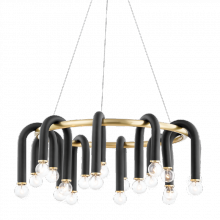Mitzi H382820-AGB/BK - Whit Chandelier
