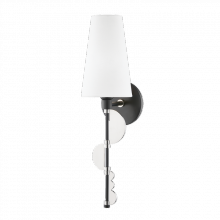 Mitzi H386101-PN/BK - 1 Light Wall Sconce