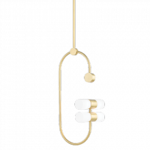 Mitzi H388704B-AGB - 4 LIGHT PENDANT