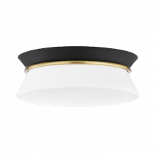 Mitzi H425502-AGB/BK - Cath Flush Mount