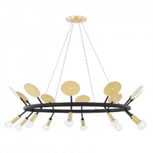 Mitzi H427810-AGB/BK - 10 LIGHT CHANDELIER
