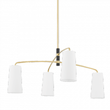 Mitzi H612804-AGB/SBK - Evelyn Chandelier