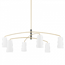 Mitzi H612806-AGB/SBK - Evelyn Chandelier