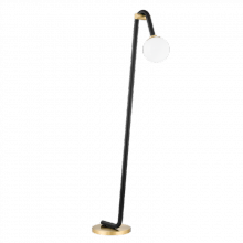 Mitzi HL382401-AGB/BK - Whit Floor Lamp