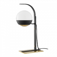 Mitzi HL409201-AGB/BK - 1 Light Table Lamp