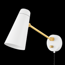 Mitzi HL598201-AGB/SWH - ALEX Plug-in Sconce